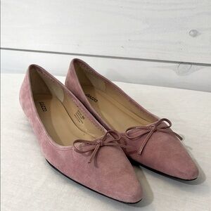 Pazzo | Mattie-Sue Suede Flats, Size 8 Pink